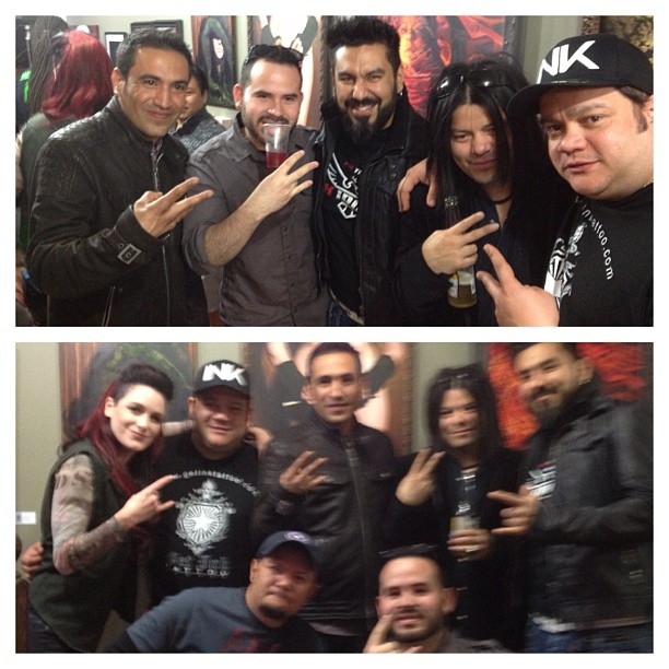 Good times!!! With @erickdiaztattoos @stefanoalcantara @tonyromel @javiereastman @meganjeanmorris