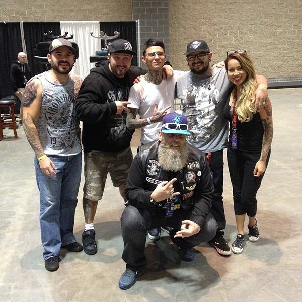 The @starbritecolors pro team!!!! Had a amazing time tattooing next to this amazing artist !!!!!