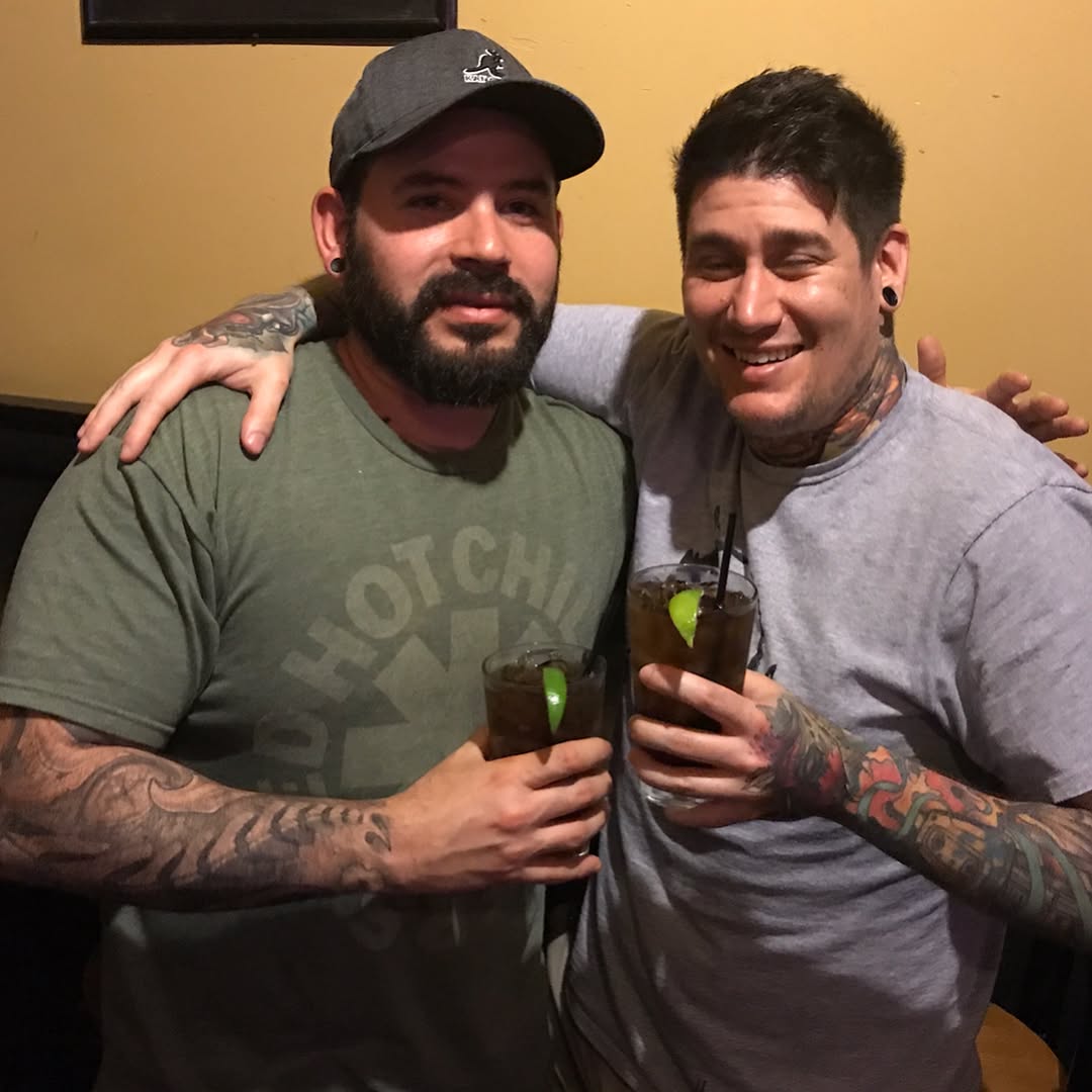 My buddy  @kevinboudreau_  and me at his guest spot .