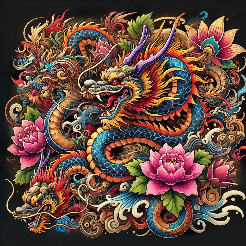 neo-traditional tattoo design