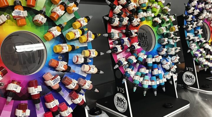 tattoo ink display